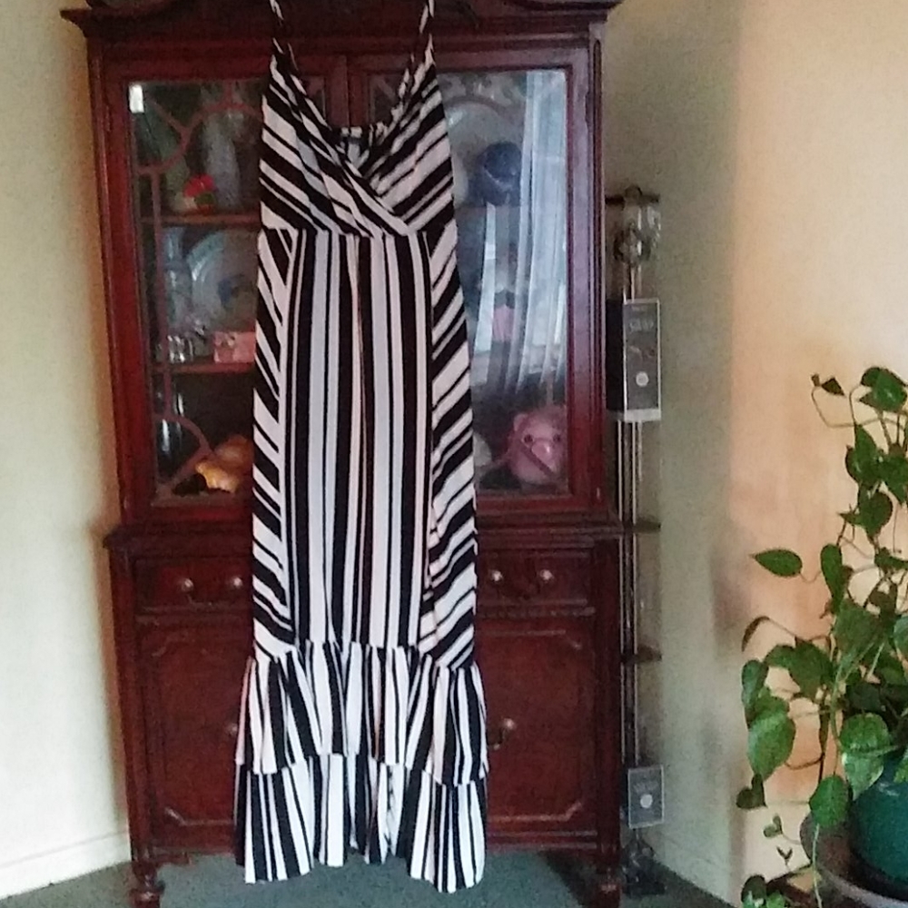 Black and White maxi dress